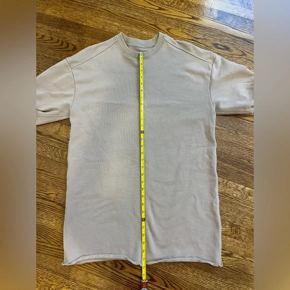 Everlane Organic Cotton Track Dress Tan Mini Dress Oversized Sweatshirt Neutral - Picture 11 of 13